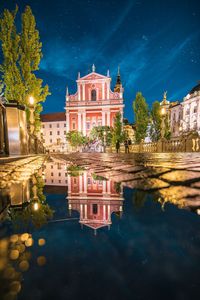 Franziskaner Kirche im Zentrum der Hauptstadt Sloweniens