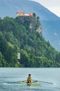 Grosses Symbol im Bled - die &uuml;ber 1000 Jahre alte Burg