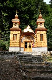 Vrsic Pass, die Russische Kirche erinnert an die russischen Gefallenen beim Bau des Vrsic Passes vor etwa 100 Jahren
